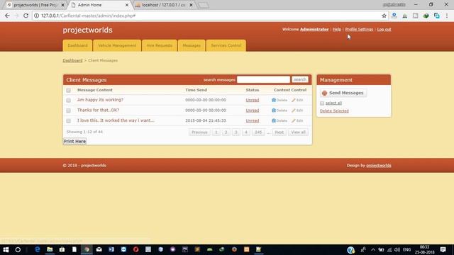 Car Rental Management System project in php смотреть онлайн