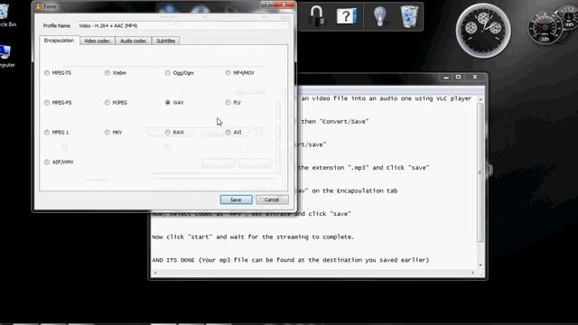 Simplest way to convert a video file to mp3 using VLC player смотреть онлайн