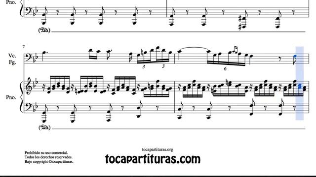Ave María de Shubert Partitura de Dúo de Chelo y Fagot Bass Clef смотреть онлайн