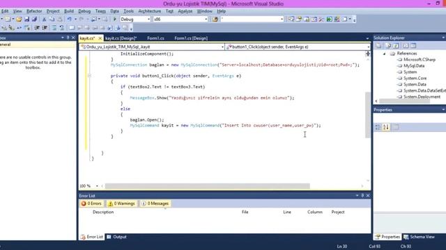 C# MySql veritabanı Kayıt-Ordu-yu Lojistik TIM смотреть онлайн