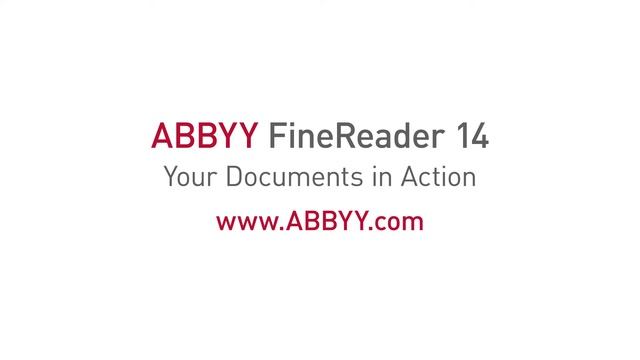 ABBYY FineReader 14 - OCR & PDF Software - Launch смотреть онлайн
