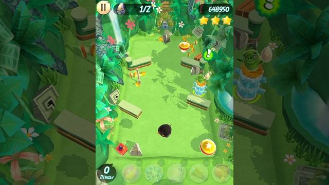 Angry Birds Action! Уровень 16! Столь с регулятором! Злые птички экшн! Энгри бёдз смотреть онлайн