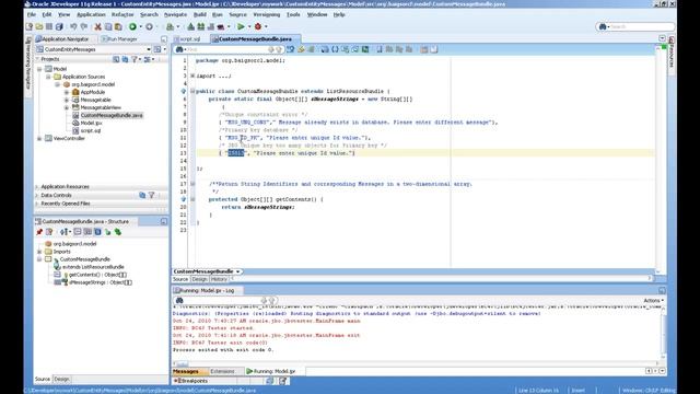 Customizing database error messages in Oracle ADF смотреть онлайн