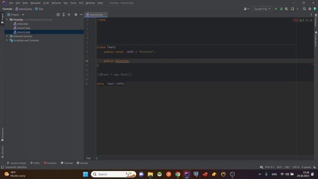 PHP Constant, $self, və $this | OOP смотреть онлайн