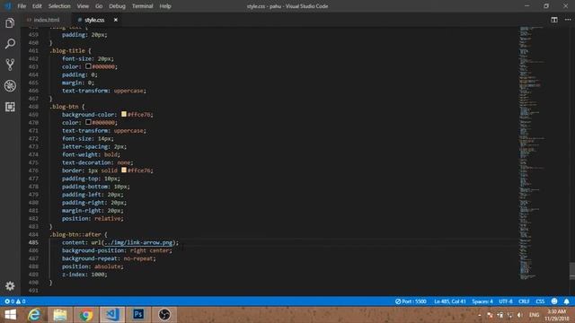 Верстка сайта c psd (часть 6). CSS-стили ч.4 смотреть онлайн