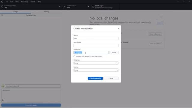 Creating a Unity Project and a Git Repo through GitHub Desktop смотреть онлайн