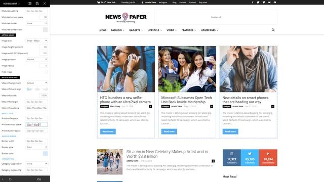 Newspaper 9 WordPress Theme - How to use the Flex Block element смотреть онлайн