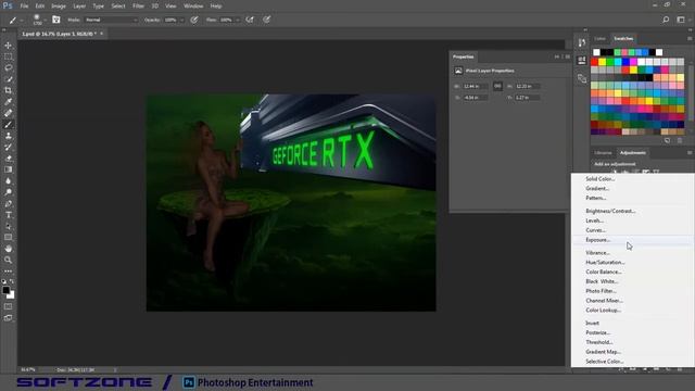 "GEFORCE RTX" - Photo Manipulation Photoshop Tutorial. смотреть онлайн