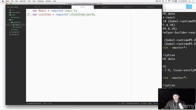 020 Building a React skeleton app with Watchify Babelify Node смотреть онлайн