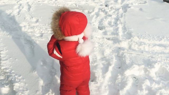 Тяжело идти по снегу ) ❄️❄️❄️