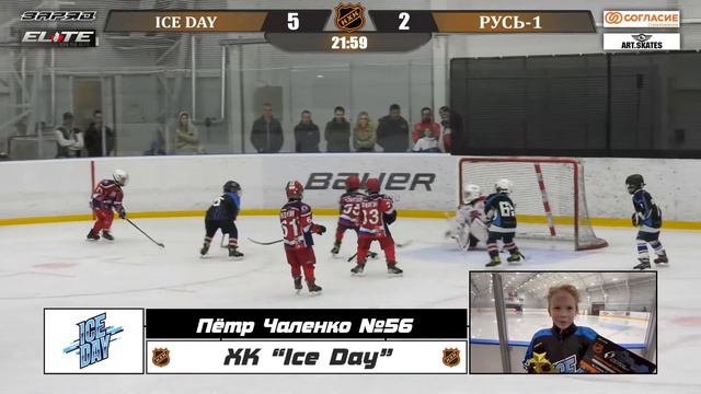 Пётр Чаленко №56 ХК Ice Day Лучший игрок матча смотреть онлайн