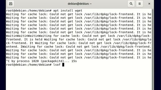 Fix apt-get install error Waiting for cache lock: Could not get lock /var/lib/dpkg/lock-frontend смотреть онлайн
