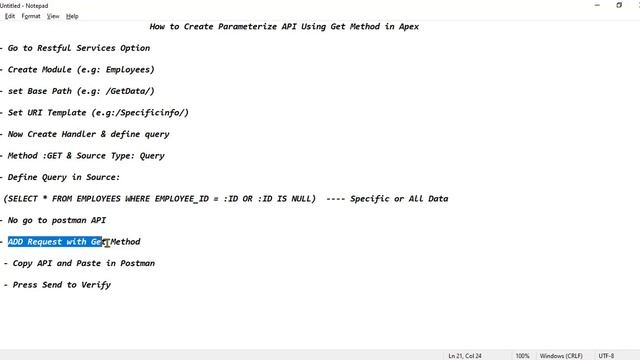 How to Create Parameterize Restful API Using Get Method in Oracle Apex смотреть онлайн