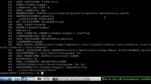 How to view all environment variables in openSUSE смотреть онлайн