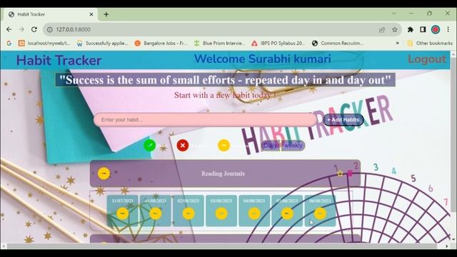 Habit Tracker App build using Node js, Express js and Mongo Db смотреть онлайн