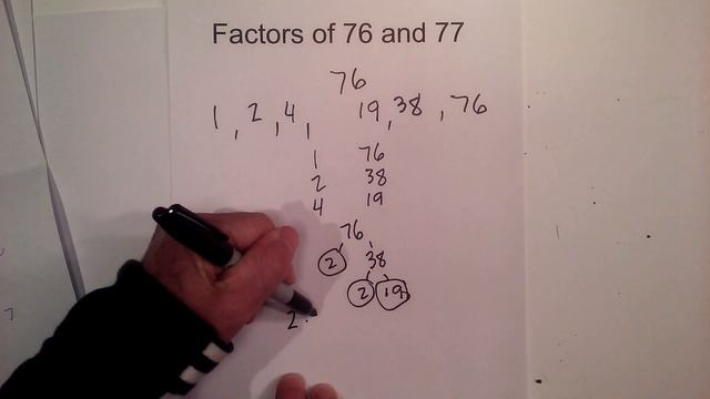 Factors of 76 and 77-Prime Factorization 76 and 77 смотреть онлайн