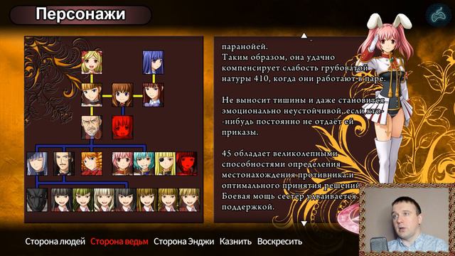 Umineko no Naku Koro ni - Прохождение. Часть 99: Персонажи смотреть онлайн