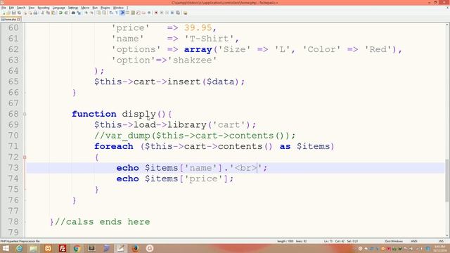 Shopping Cart Class in ci | cart class in CodeIgniter | cart library in Codeigniter | cart смотреть онлайн
