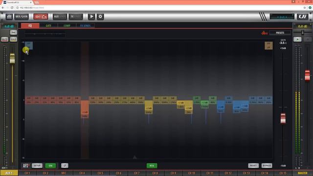 Soundcraft Ui24R tutorial "Aux Send EQ AFS2" część 7 смотреть онлайн
