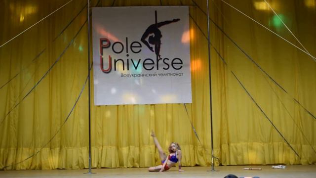 Дудось Олена Pole Dance 360°, Ровно взрослые аматоры Pole Universe 2016 смотреть онлайн
