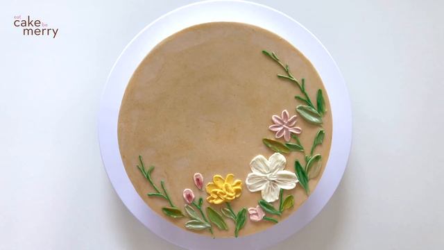 Buttercream Palette Knife Floral Cake смотреть онлайн