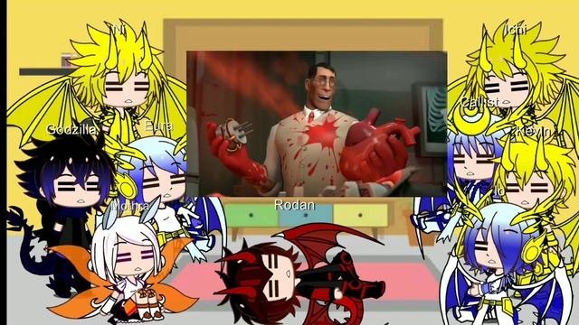 Kaijus react to Team Fortress 2, Demoman and Medic смотреть онлайн