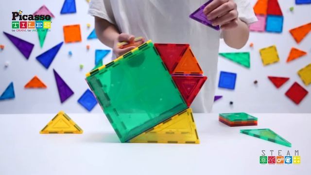 How to Build An Elephant! PicassoTiles PicassoToys IDEA BOOK Magnetic Building Tile STEM Magnet Kit смотреть онлайн