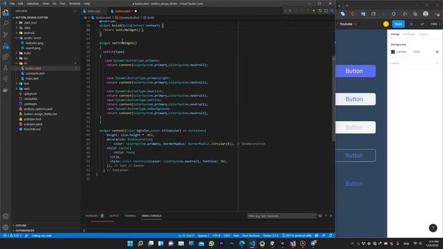 How to Create a Dynamic Button in Flutter (Convert Figma to Flutter) - Speed Code смотреть онлайн