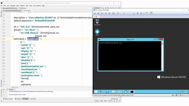 Automate Active Directory #9 Add new users in active directory DSADD USER смотреть онлайн