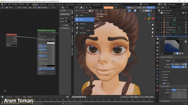 Full Vertex Paint Workflow In Blender | Blender Painting Tutorial смотреть онлайн