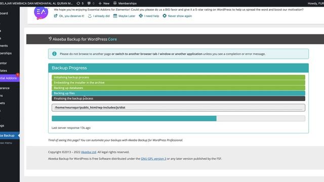 Cara Backup Wordpress Website смотреть онлайн