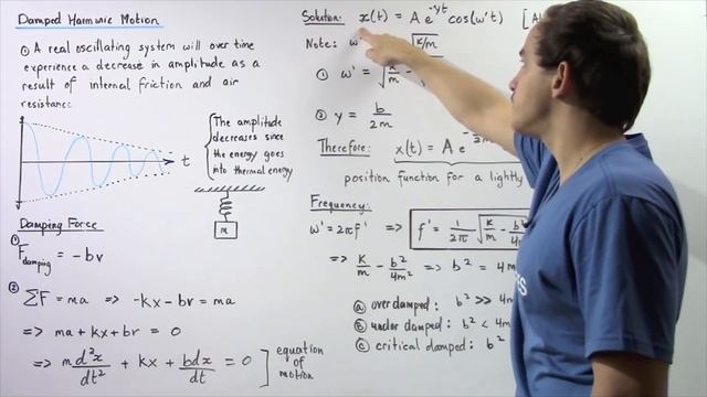 Damping and Damped Harmonic Motion смотреть онлайн