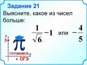 ОГЭ-20. Сравнение чисел