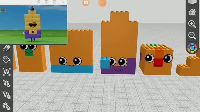 Номера блоков от 1 до 50 в игре Draw Bricks. смотреть онлайн