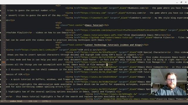 Emacs and VIM Indenting Code смотреть онлайн