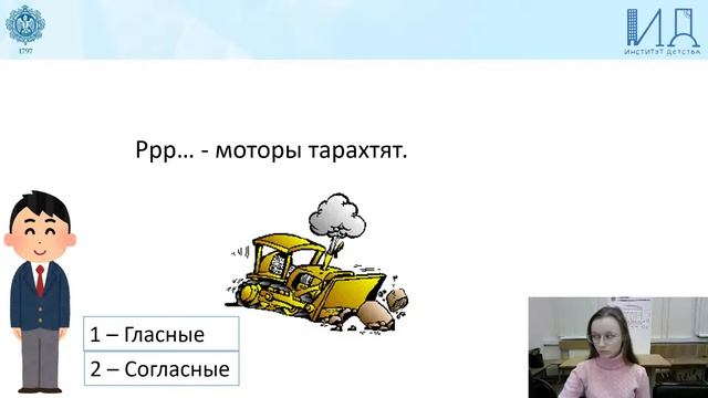 1К Русский язык: «Гласные и согласные буквы» (продолжение) смотреть онлайн