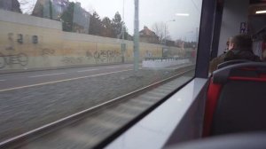 Czech Republic, Prague, tram 10 ride from Sídliště Ďáblice to Palmovka