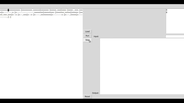 Python/TKinter: Brainfuck GUI смотреть онлайн