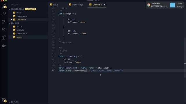 Bài 25 - JSON.stringify(), JSON.parse() смотреть онлайн