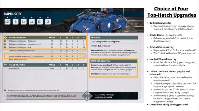 Primaris Impulsor in 10th Edition 40K - did it just get GOOD? Space Marine Unit Review смотреть онлайн