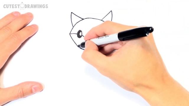 How to draw a Fox for kids | Fox Easy Draw Tutorial смотреть онлайн