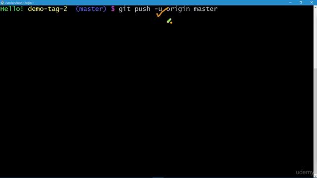 099 Git Tagging Pushing Annotated Tags by default Lab смотреть онлайн