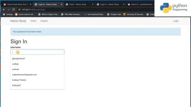Python Flask Login with Email Verification Using Gmail(SMTP) || #PythonProgramming #DemoVideo || смотреть онлайн