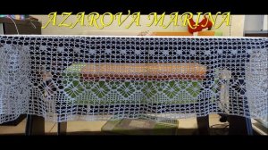 Овальная скатерть крючком (схемы в описании)