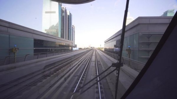 United Arab Emirates, Dubai, metro ride from burj khalifa/dubai mall to BurJuman