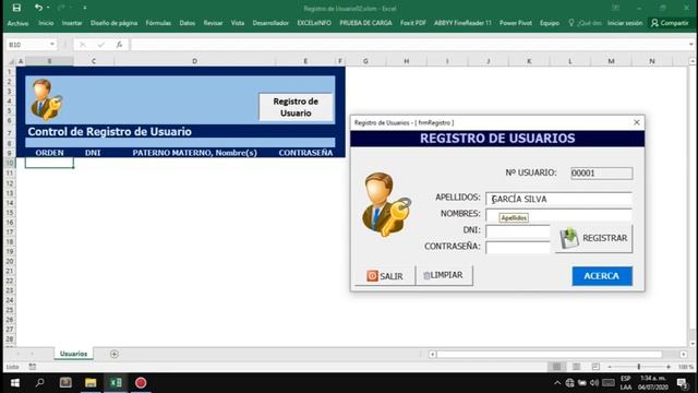 Registro de Usuarios - VBA Excel смотреть онлайн