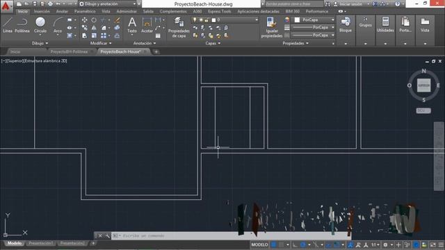 AutoCAD 2016, Cortes en muros para puertas y ventanas, curso completo en español, cap 4.1.j. смотреть онлайн