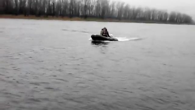Тест лодочного мотора Terhi-5 после ремонта. смотреть онлайн