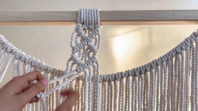 How to make: Large Boho Macrame Wall Hanging Tutorial for Beginners смотреть онлайн