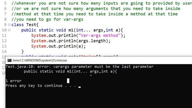 Varargs in Java | Variable Arguments смотреть онлайн